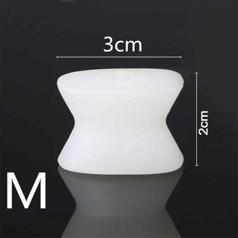 Silicone pied doigt orteil séparateur ajusteur Hallux Valgus pédicure correcteur soins des pieds Bunion os pouce Valgus protecteur: Clair