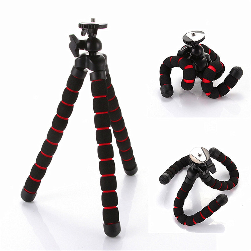 Flexible trípode para cámaras GoPro Hero Gorillapod tipo Monopod trípode Flexible pierna Mini Trípodes para cámara Digital titular T35