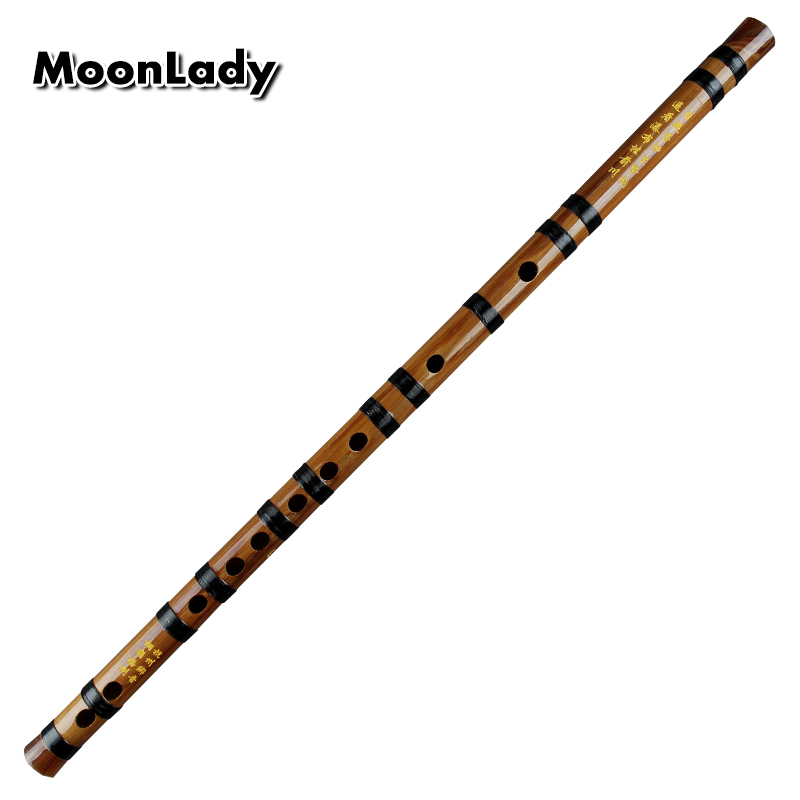 Bamboo Flute with black Line Musical Instruments Traditional Handmade Chinese Woodwind Instrument Easy to Learn Dizi flute