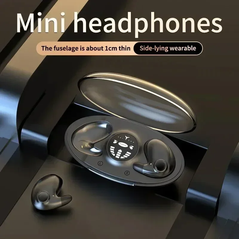 2025 Auriculares invisibles para dormir Mini auriculares Bluetooth 5,3 ENC auriculares con cancelación de ruido estéreo HiFi auriculares inalámbricos deportivos