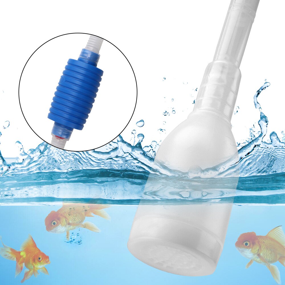 Niceyard akvarium fisketank vakuum vannskift sifon filter bytte rense sifon for akvatisk avl