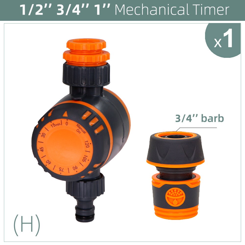 3-Way Double Controller Intelligent Mechanical Daily Water Timer Garden Water Irrigation for Outdoor Hose Drip Sprinklers Tool: H