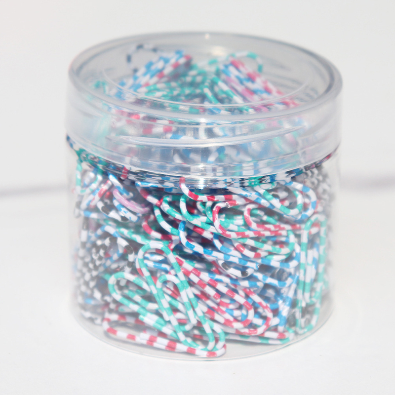 200pcs 28mm Colored Metal Paper Clip Bookmark Office Stationery Cartoon Anti Rust Pin Return Type Needle: Yellow