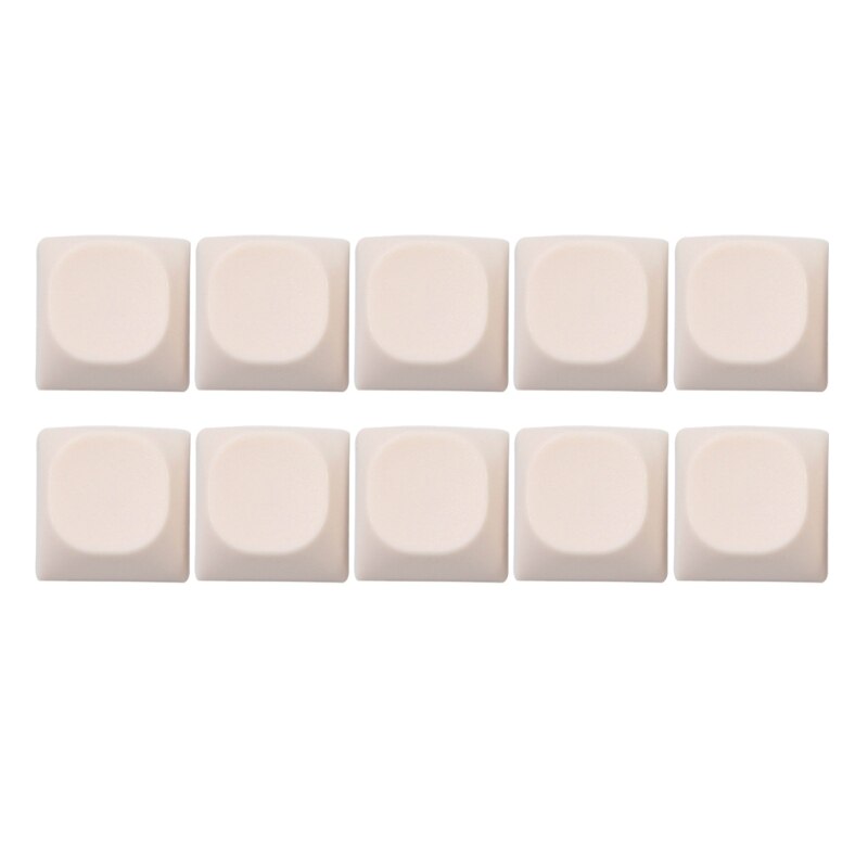 PBT Keycaps Set, Thick PBT No Printing Keycaps for Mechanical Keyboard (10Pcs/Set) - Only Keycaps, Not the Keyboard: Milk