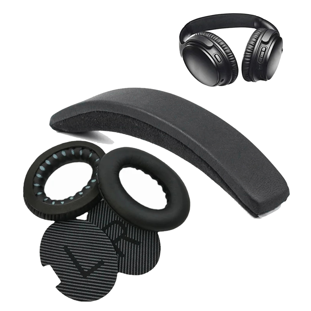 Replacement Ear Pads Earpads Headband for Bose QuietComfort QC 2 15 25 35 Ear Cushion QC2 QC15 QC25 QC35 SoundTrue Headphones