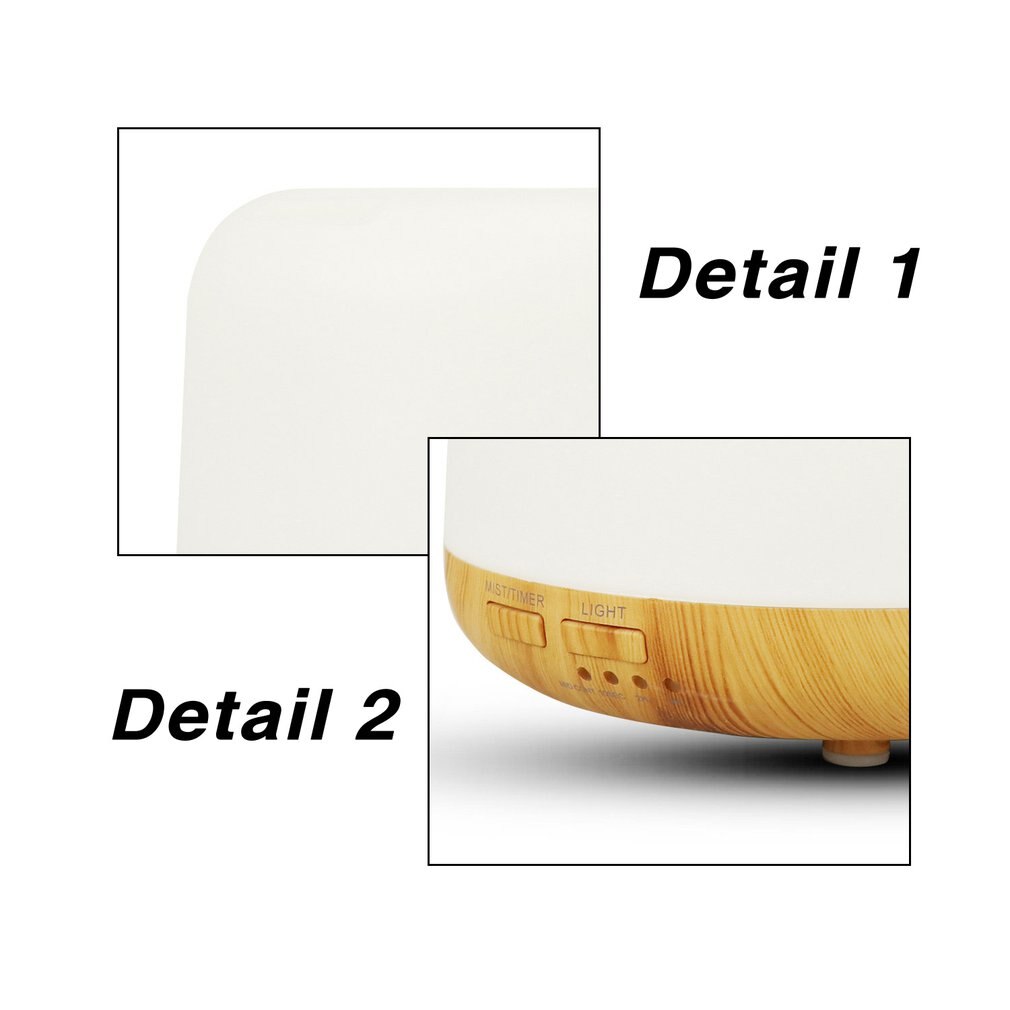 300ml Essential Oil Diffuser Ultrasonic Humidifier Aromatherapy Diffuser 7 Colors LED Lights Timer Night Light For Home