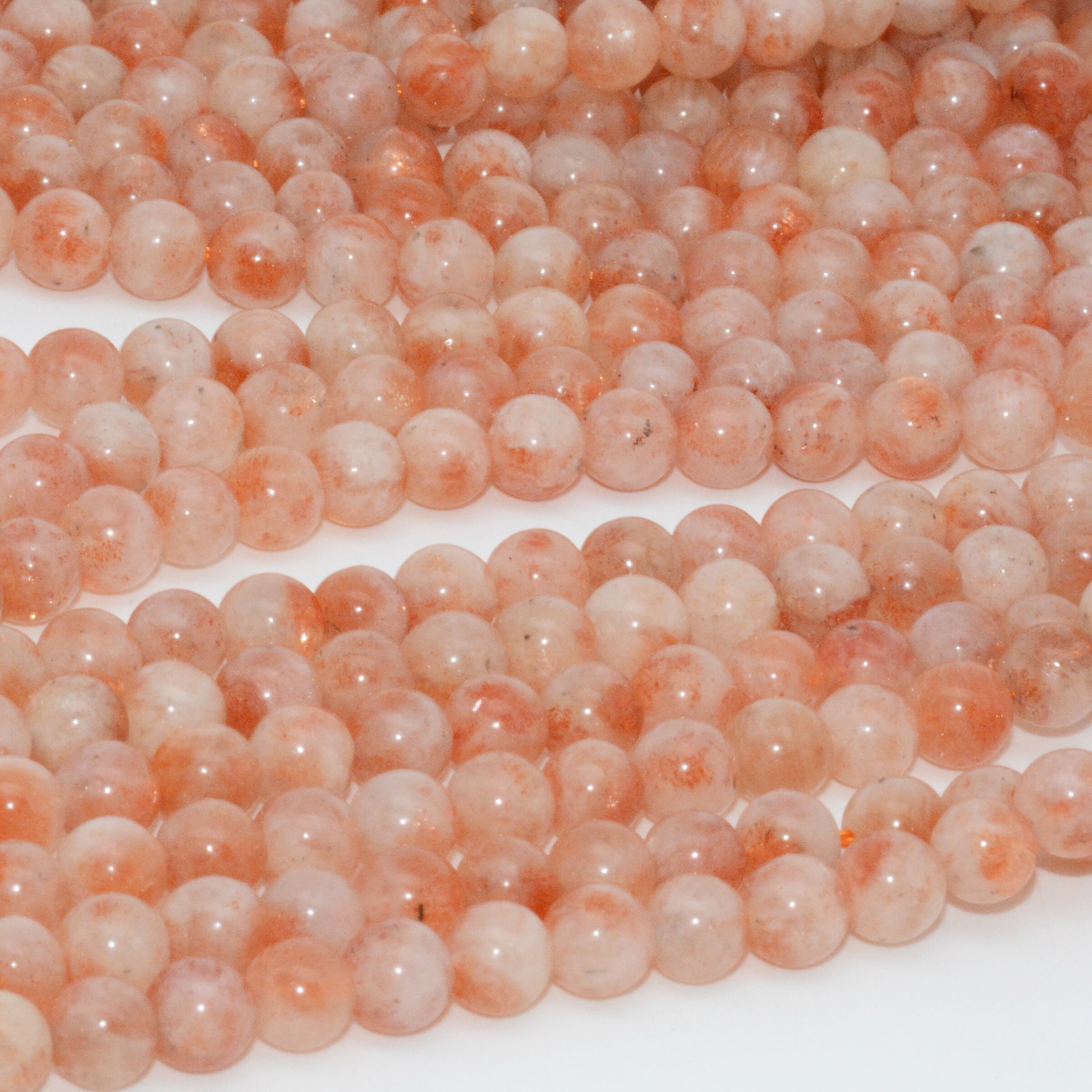 Naturalne Nedava Sunstone luźne kule 6.2mm