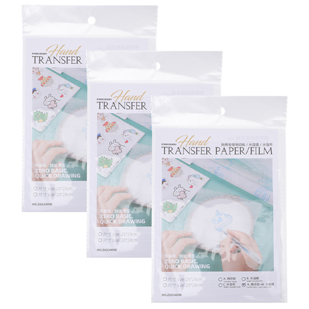 Película Soluble en agua, papel adhesivo bordado, herramientas manuales DIY, estabilizadores, solumel en forma de lágrima para zapatos de lona, tela inferior: Default Title