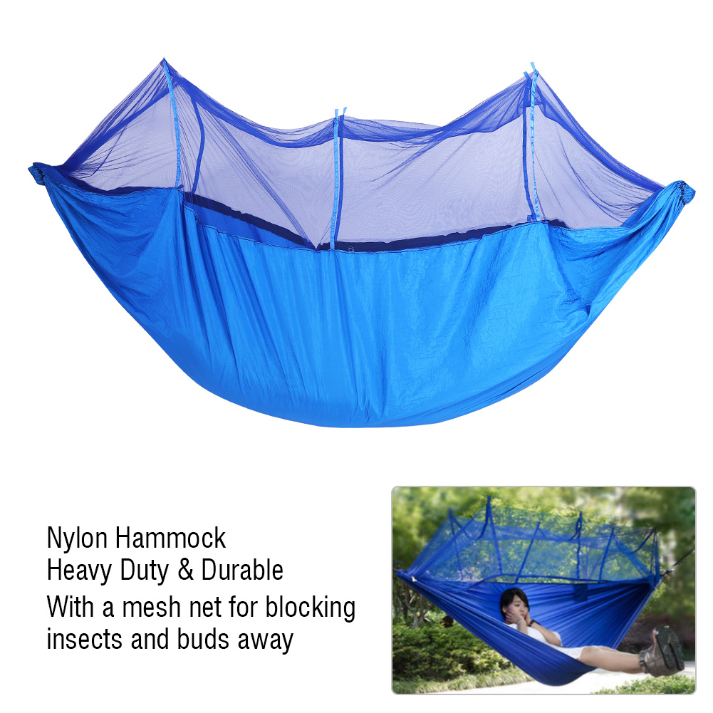 Hammock Hanging Bed Swing Anti-Bug Mesh Net 210T Nylon Portable Outdoor Lightweight