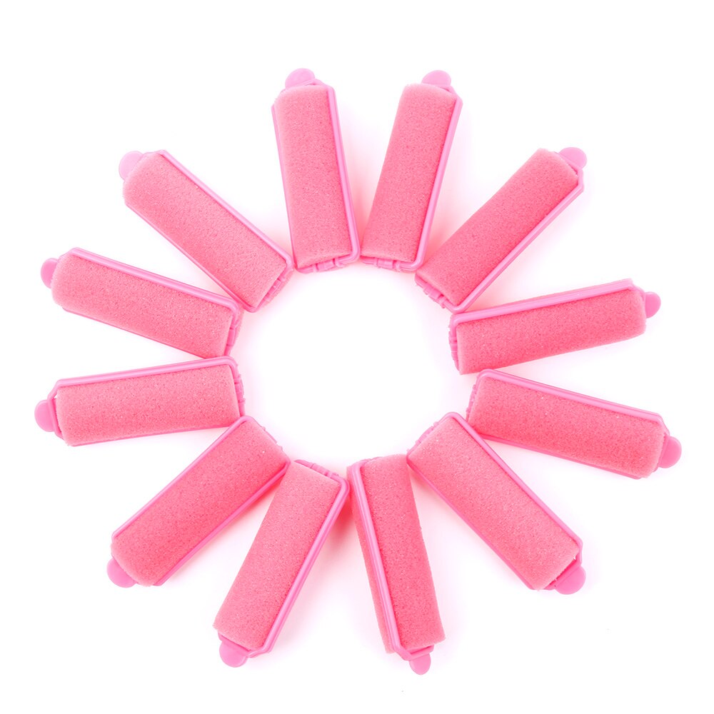 12 pièces/ensemble magique bigoudi rouleaux vague cheveux Curl style doux éponge rouleaux Salon de coiffure style cheveux friser outils