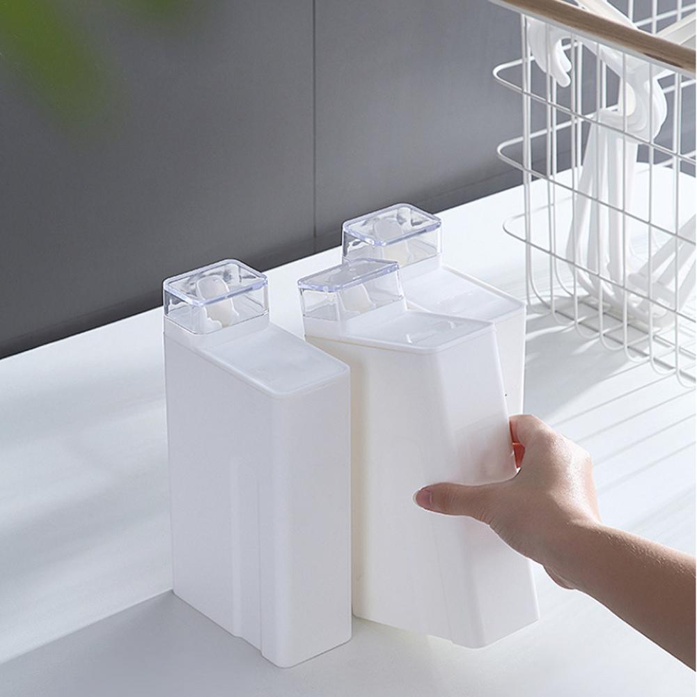 Dispensador de jabón para lavandería, botellas vacías para detergente líquido, suavizante, Con