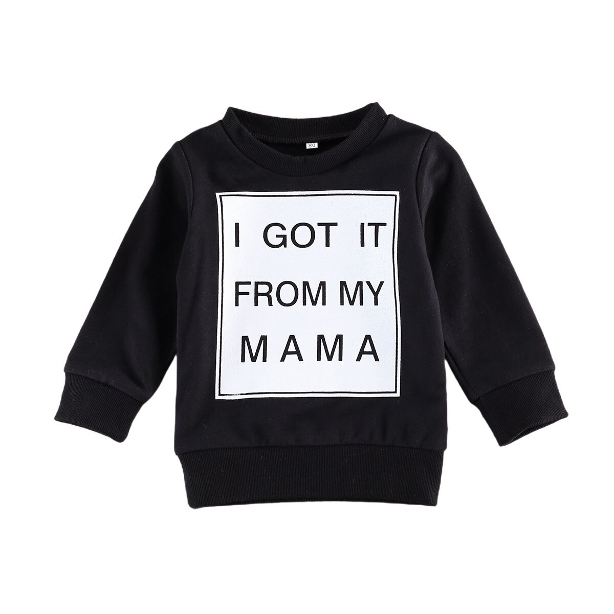 0-3Y Herfst Baby Jongens Meisjes Sweatshirt Tops Brief Print Lange Mouwen Trui Katoen Tops Outfits