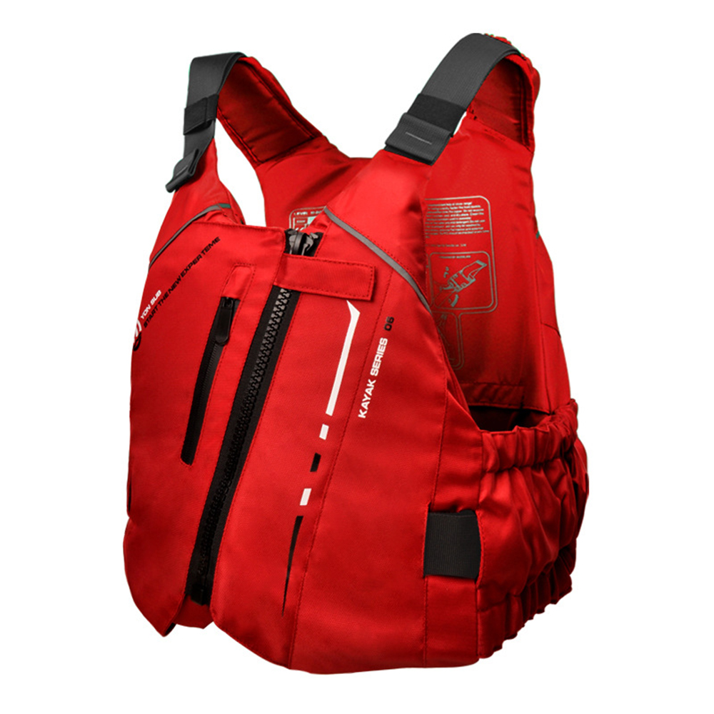 Dorosła przenośna kamizelka ratunkowa Nautical Professional Life Saving duża kamizelka wypornościowa Snorkeling żeglarstwo kamizelka ratunkowa do pływania: Red / XL