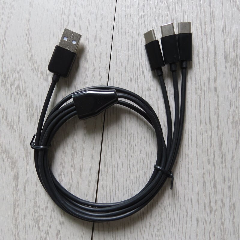 1m 3ft 3 in 1 Typ C USB kabel Power 3 TYP C Geräte Auf Einmal