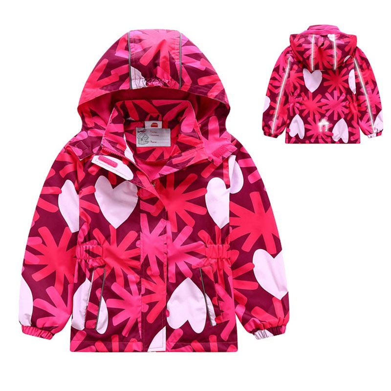 Waterproof Girl Jacket Spring Autumn Girls Polar Fleece Coats Children Jackets Double-deck Kid Sport Jackets