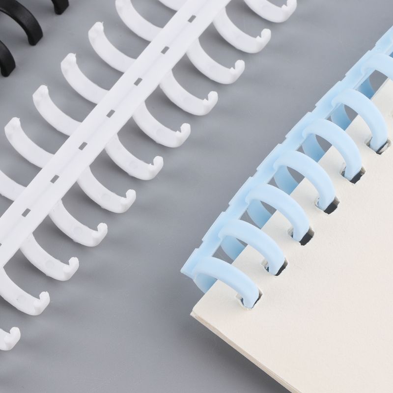 1Pcs 30 Hole Losbladige Plastic Binding Ring Lente Spiraal Ringen Voor 30 Gaten A4 A5 A6 Papier notebook Briefpapier Kantoorbenodigdheden