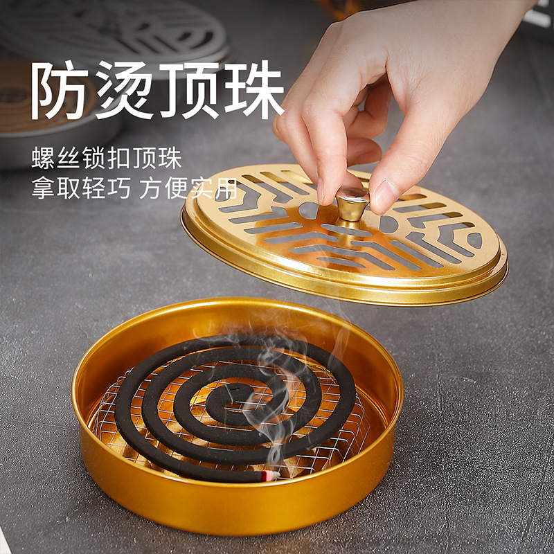 Mosquito Coil Tray Portable Mosquito Coils Holder Summer Outdoor Camping Indoor Home Hotel Insect Anti-Mosquito Repellent Tools