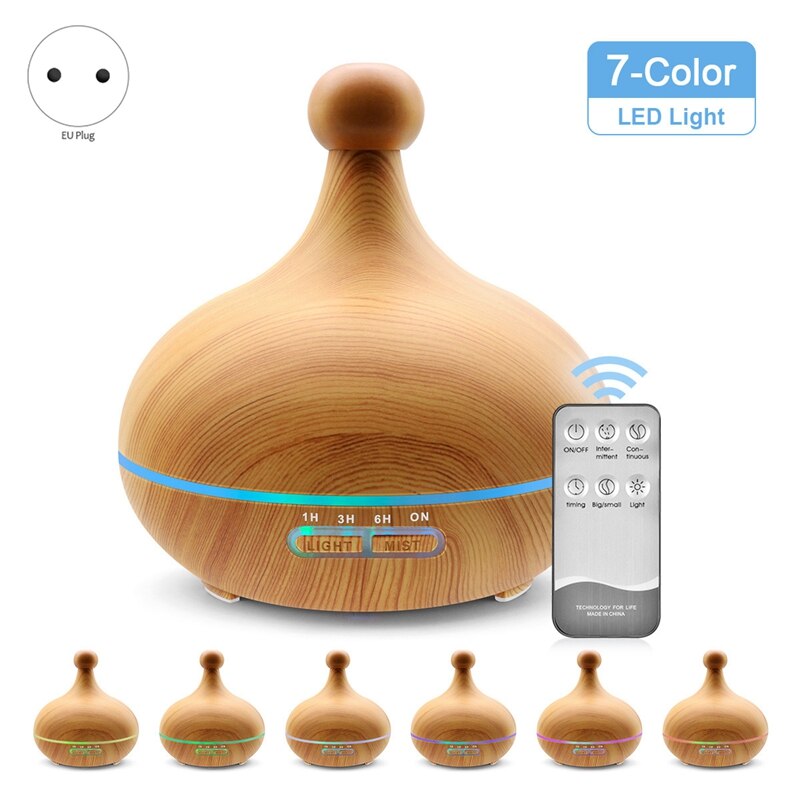 400Ml Afstandsbediening Ultrasone Luchtbevochtiger Etherische Olie Diffuser Aroma Lamp Aromatherapie Elektrische Aroma Diffuser Mist Maker