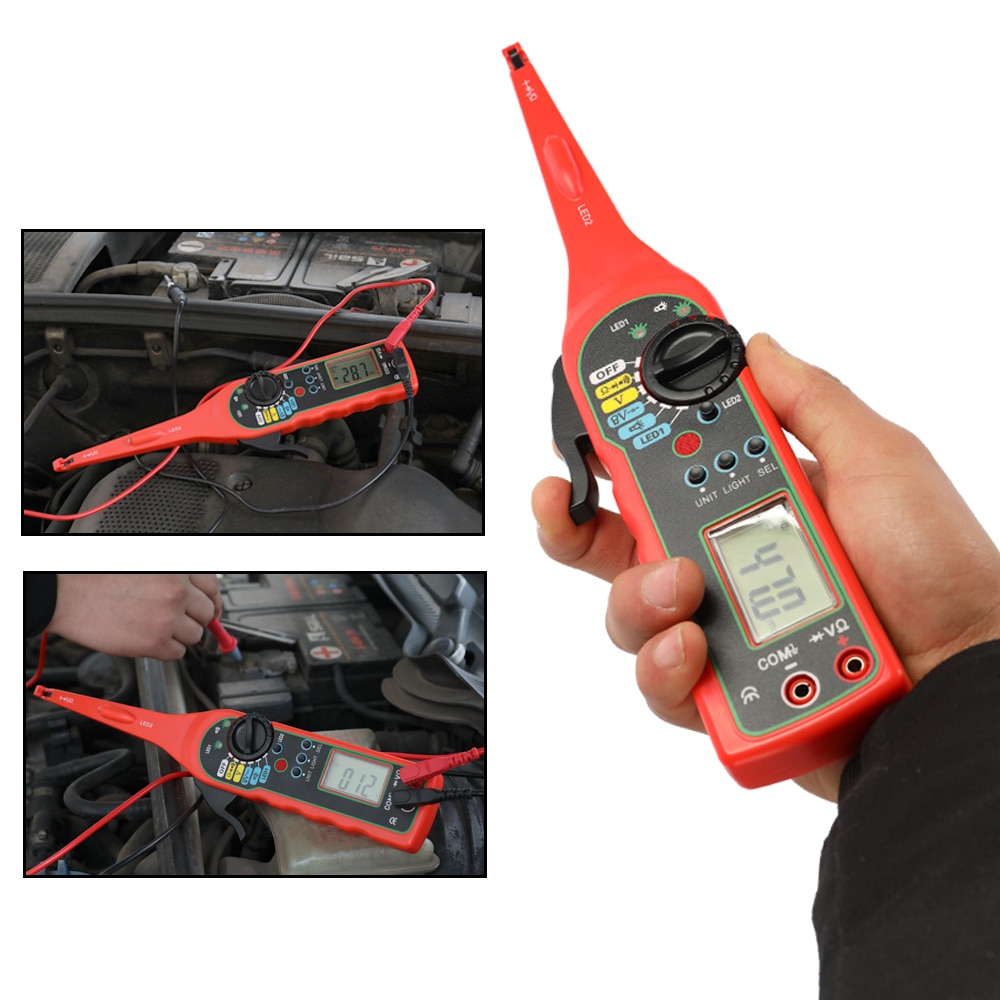 Power Electrical Multi-function Auto Circuit Tester Multimeter Lamp Car Repair Automotive Electrical Multimeter