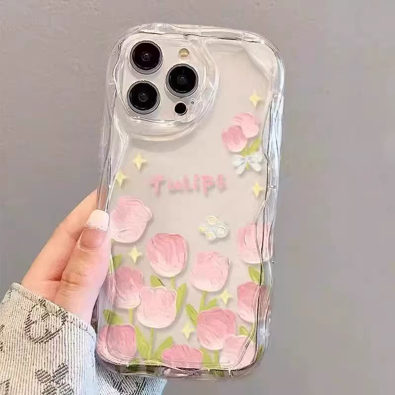 Coque de téléphone tulipes pour Honor X6 X7 X8 X6A X7A X8A X5B X6B X7B X8B X9B X7C X9C 50 70 90 Magic 6 Lite, housse en TPU à fleurs transparentes