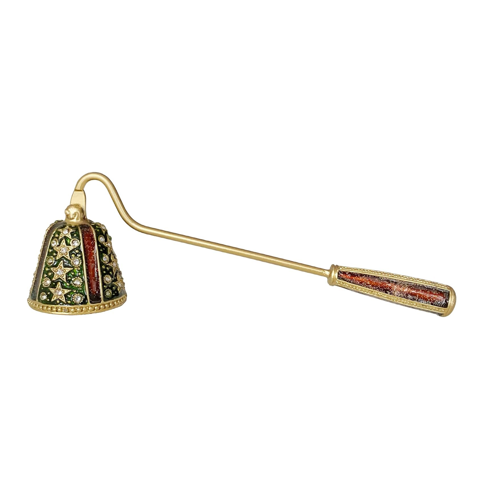 Vintage Flower Candle Snuffer Decorative Candle Extinguisher Flame Safely Long Handle Putting Out Fire Candle Extinguishing Tool: light yellow