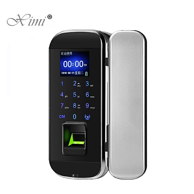 Fingerprint Framel Glass Digital Electronic RFID Card Door Lock For Home Anti-theft Office Standalone Smart Door Lock
