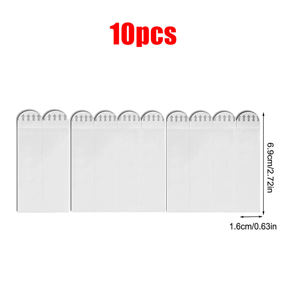 Double Sided Tape Sticker Wall 10/20PCS Sets Damage Free Picture&Frame Hanging Strips Waterproof Self Adhesive Hooks Accessories: Brown