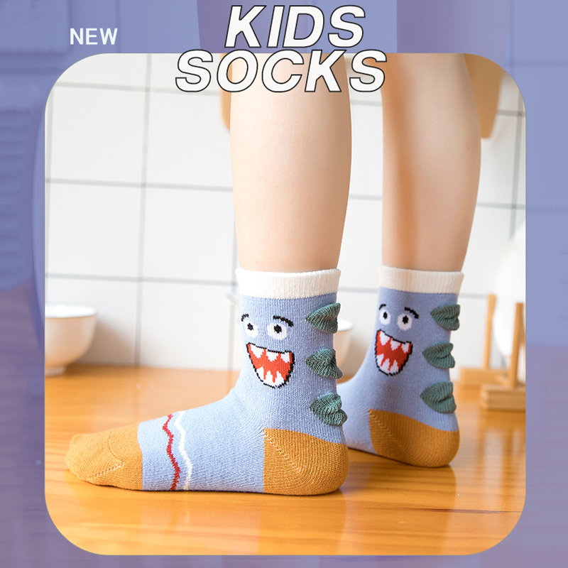 Balleenshiny 5 Paren/partij Kind Sokken Ademend Mesh Katoen Leuke Baby Meisjes Sokken Herfst Winter Kinderen Katoenen Sokken Peuter