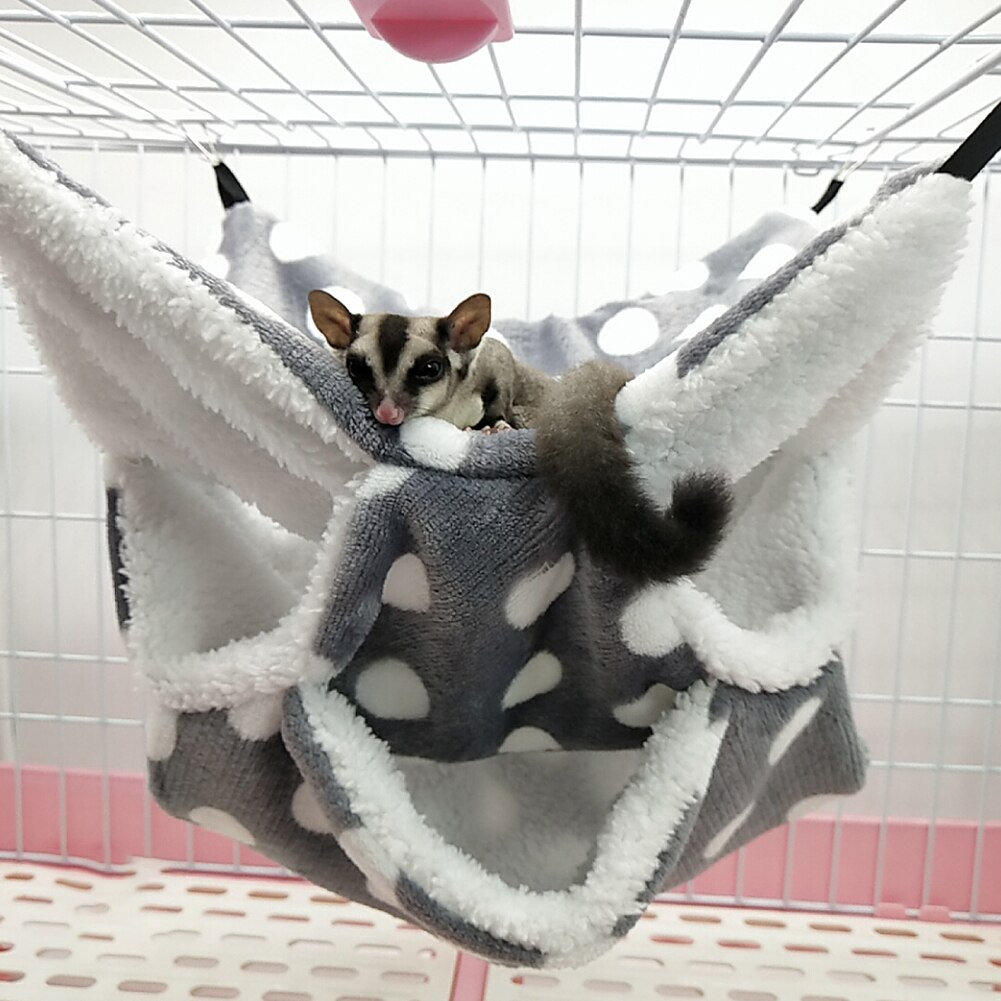 Hamster Swing Hangmat - Huisdier Swingende Bed Kooi Accessoires Warme Mat Voor Kleine Dieren, Delicate Zachte Comfortabele Kleine Huisdier Hangmat Voor Suiker Chinchilla Vogels Eekhoorn