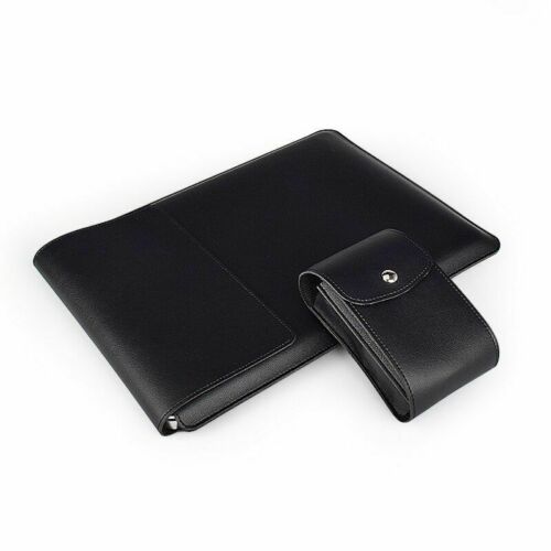 Torba na laptopa ze skóry PU 2 w 1 uchwyt na stojak do notebooka MacBook 13 &quot;14&quot; Air Pro Xiaomi: Black and small bag / 13.3 inch