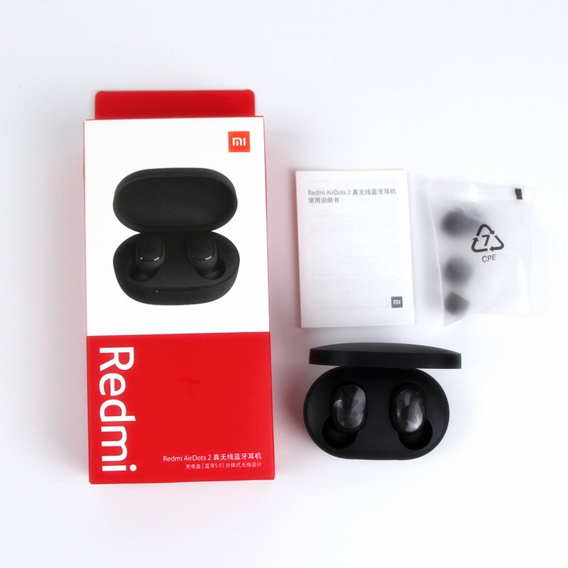 Xiaomi Redmi Airdots 2 Earbuds Tws Wireless Earphone Bluetooth 5.0 In Ear Stereo Headsets Noise Reduction With Mic Tap Control: redmi airdots 2