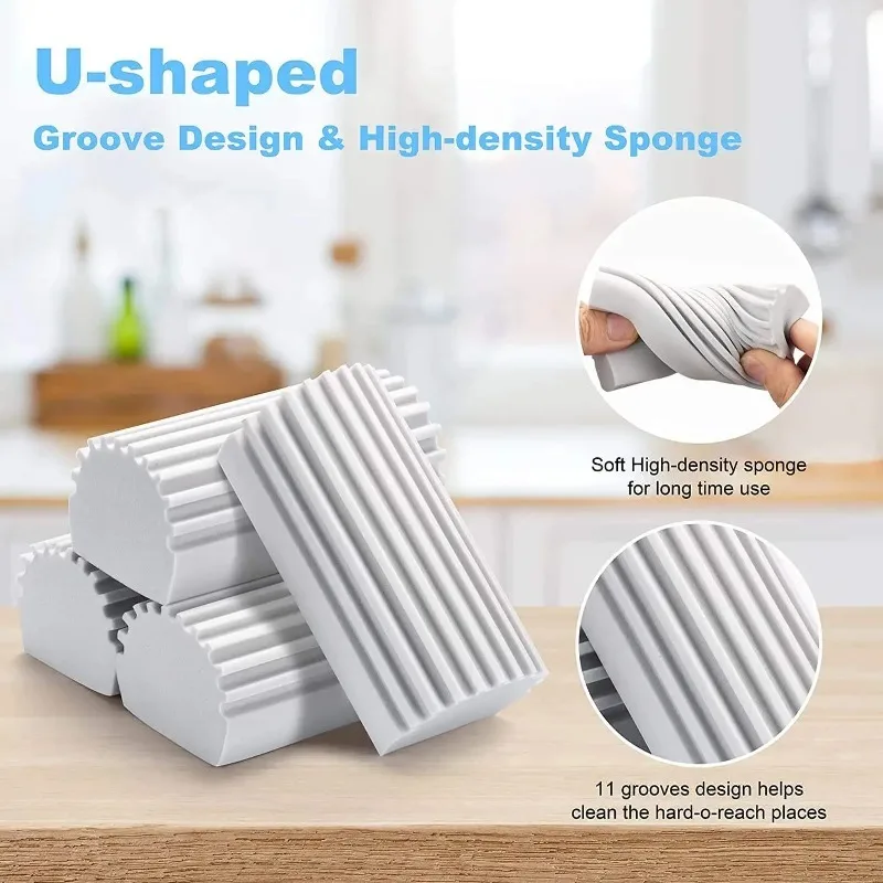 PVA Dust Cleaning Sponge Reusable Multifunctional Kitchens Household Sponge Cleaning Brush for Car Blinds Cleaning Sponge