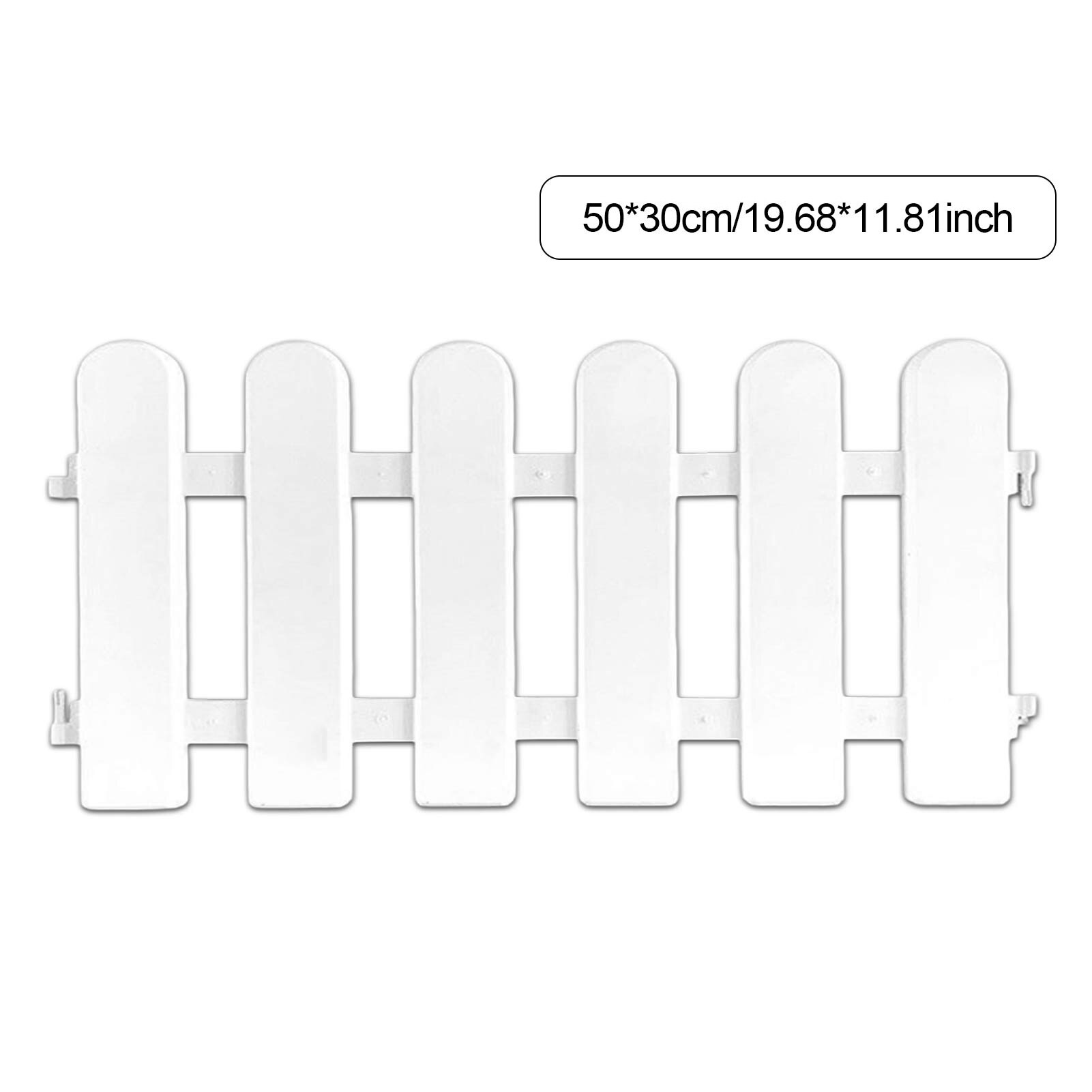 Barrière de clôture PVC clôture de jardin blanche facile à installer pour Villa Campus jardin terrasse cour décoration clôture l50 cm H13/16/20/30cm