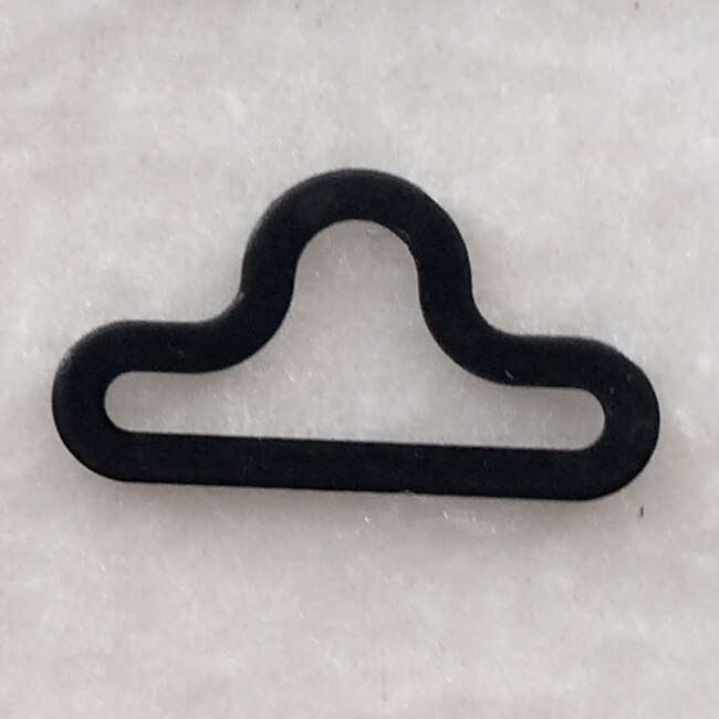 Chenkai 50 sets/lot verstelbare strik haak gesp strik clip 19mm hardware stropdas haak das clips sluitingen: Zwart