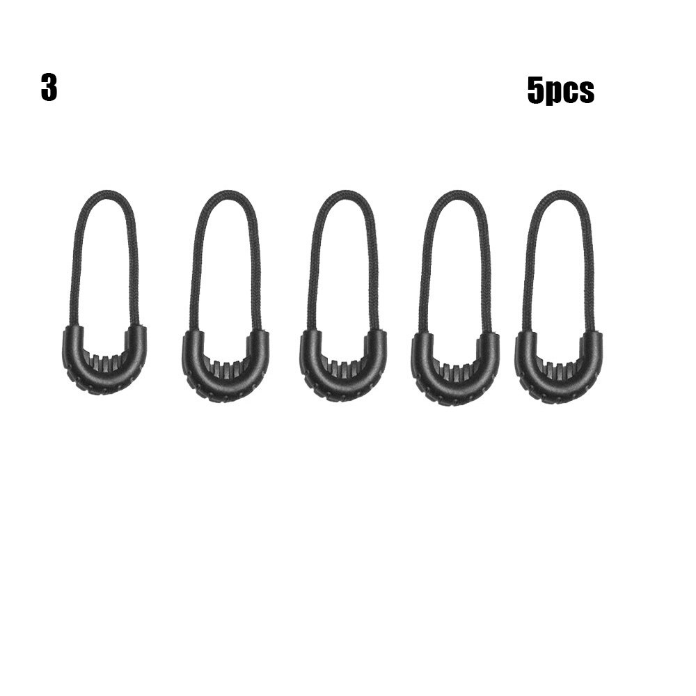 Clothing Bags Clip Buckle Suitcase Tent Backpack Ends Lock Zips Cord Rope Pullers Zip Puller Replacement Zipper Pull: -5pcs style 3