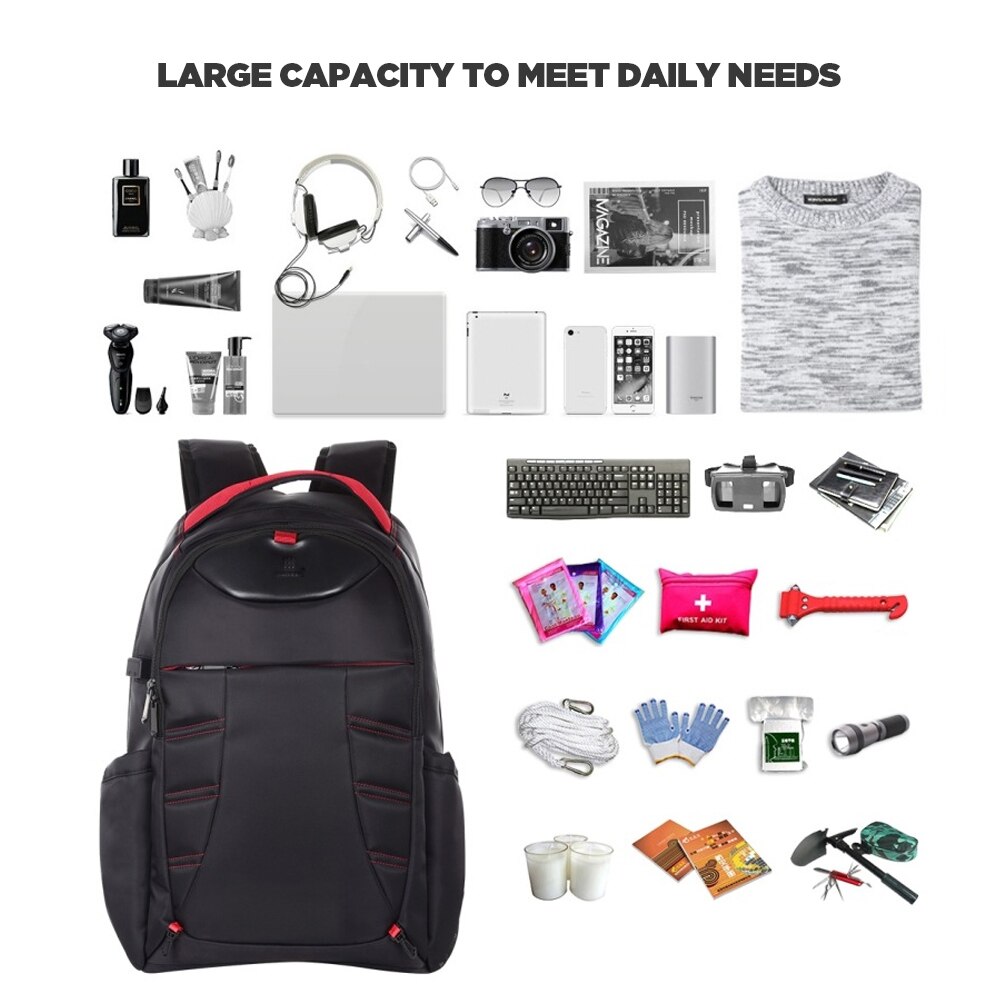 Multifunction High Capacity Computer USB Backpack Light 15.6-inch Laptop Bagpack Travel School Bags