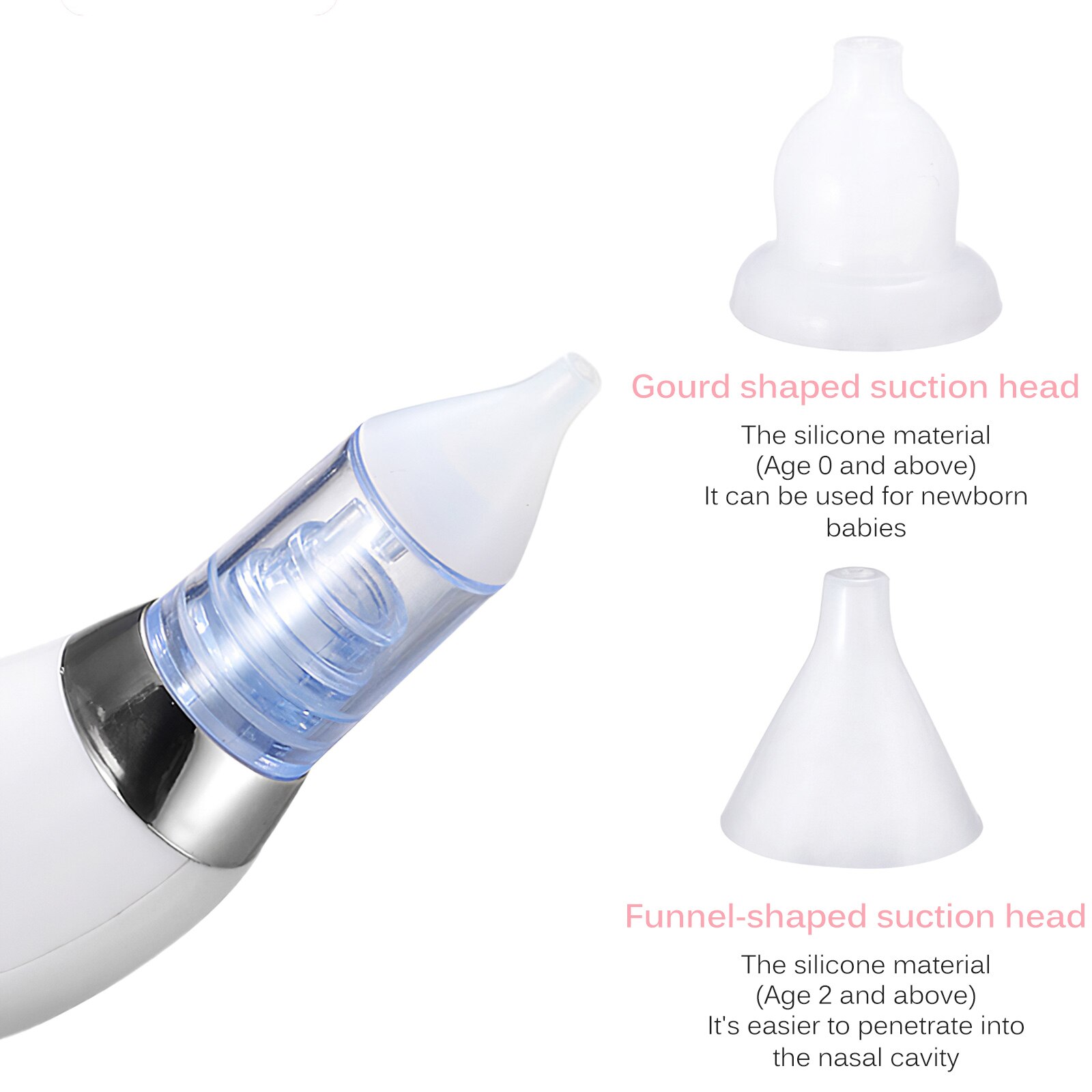 Aspirateur Nasal électrique pour bébé, équipement de nettoyage du nez, ventouse de nettoyage, hygiénique et sûr