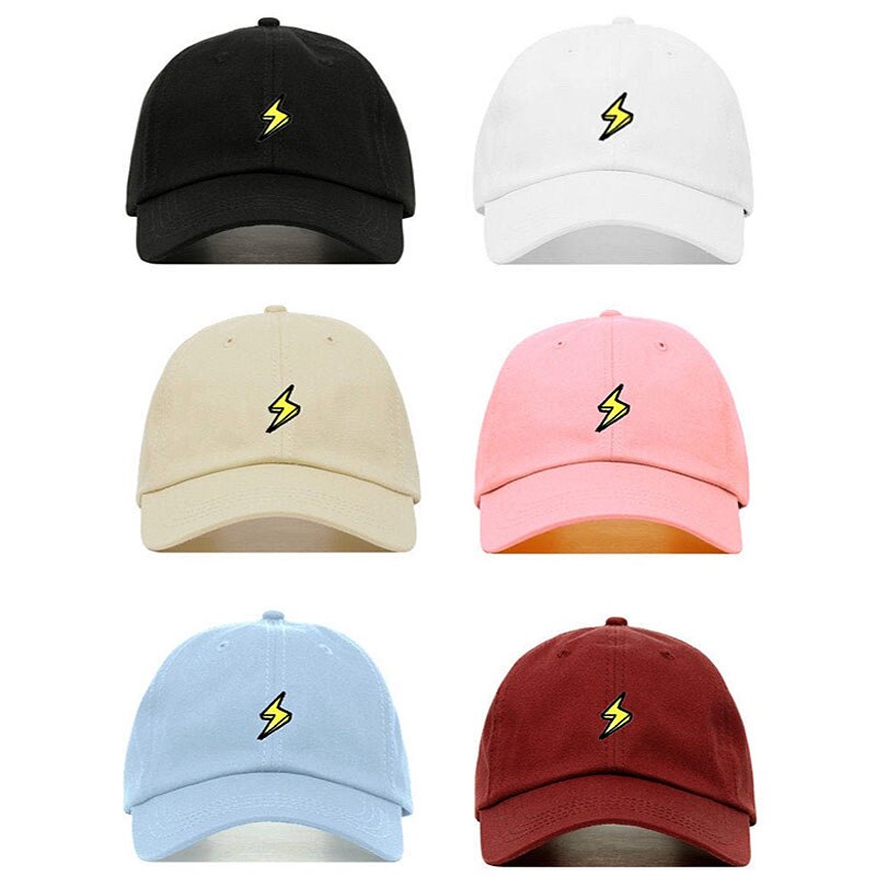 Lightning Trend Baseball Cap Mode Hip Hop Hoed Persoonlijkheid Vader Hoeden Outdoor Leisure Sport Caps