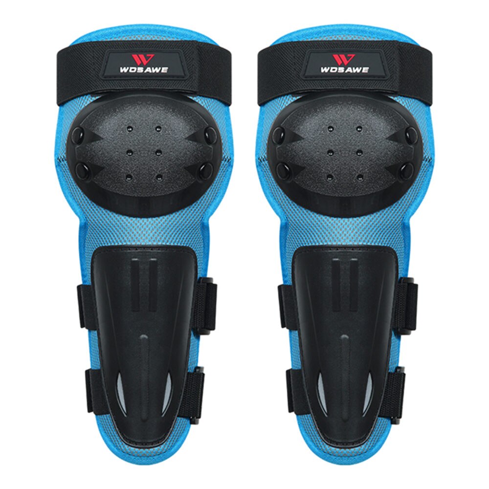 WOSAWE Kids Protective Ski Snowboard Back Body Protection Bandage Protector Jackets MTB Bike Bicycle Skateboard Motorcycle Armor: blue knee pads