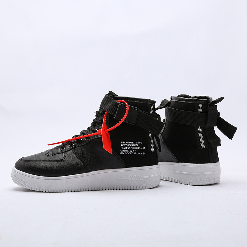 Högtoppade herrsneakers skateboardskor sportskor män fritidssneakers hip hop skor street sneakers chaussure homme