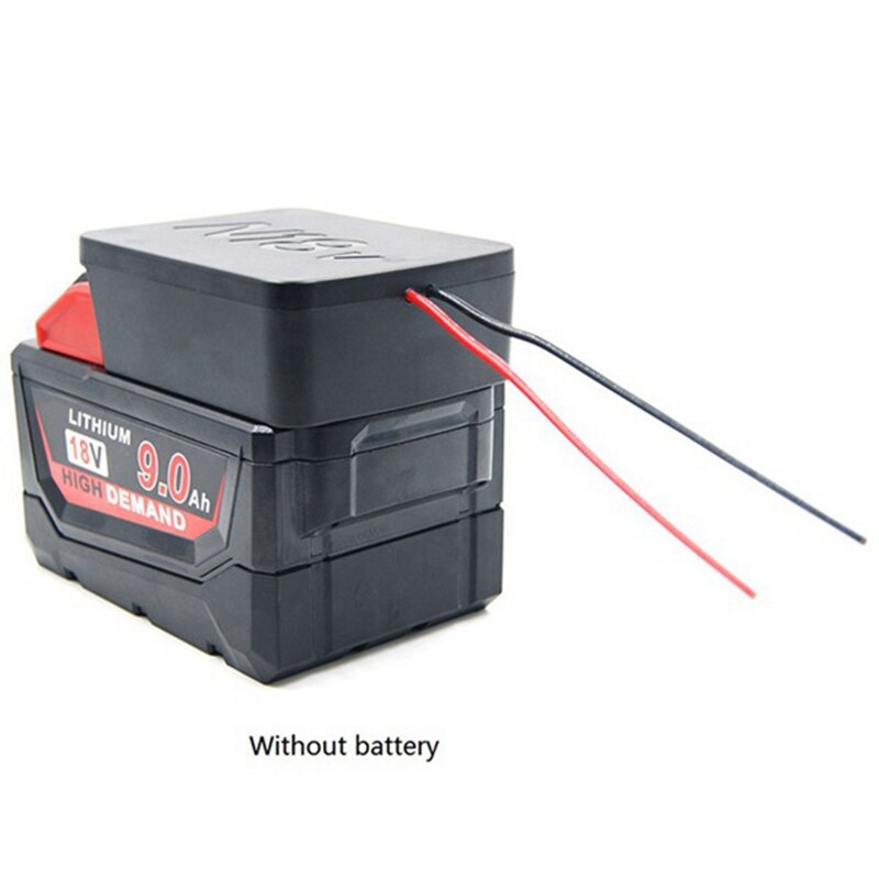 2 Pack Power Wheels Adaptor for Milwaukee M18 Battery 18V Dock Power Connector 12 Gauge Robotics