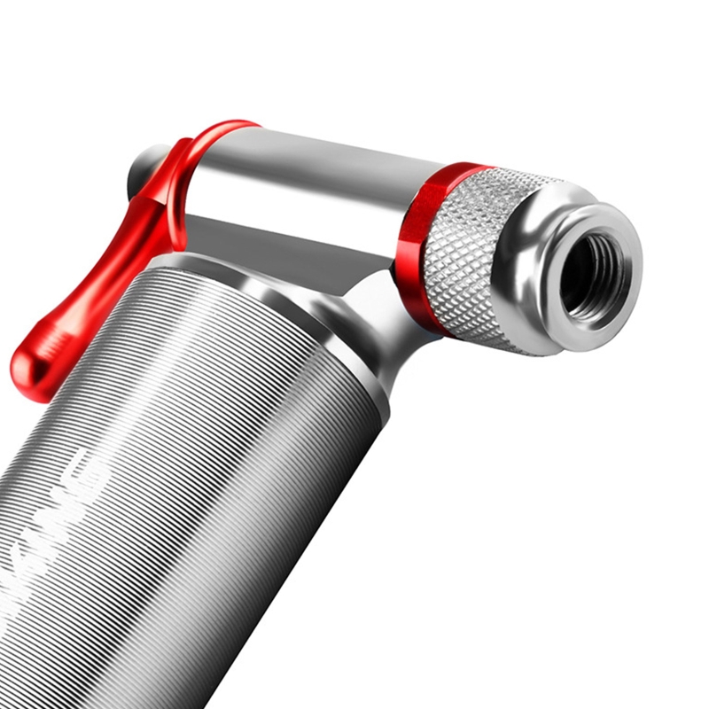 F1FD Aluminium CO2 Pomp Tire Tube Mini Mtb Fiets Pompen CO2 Cartridge Voor Fiets Schrader Presta Adapter Fiets Pomp Inflator