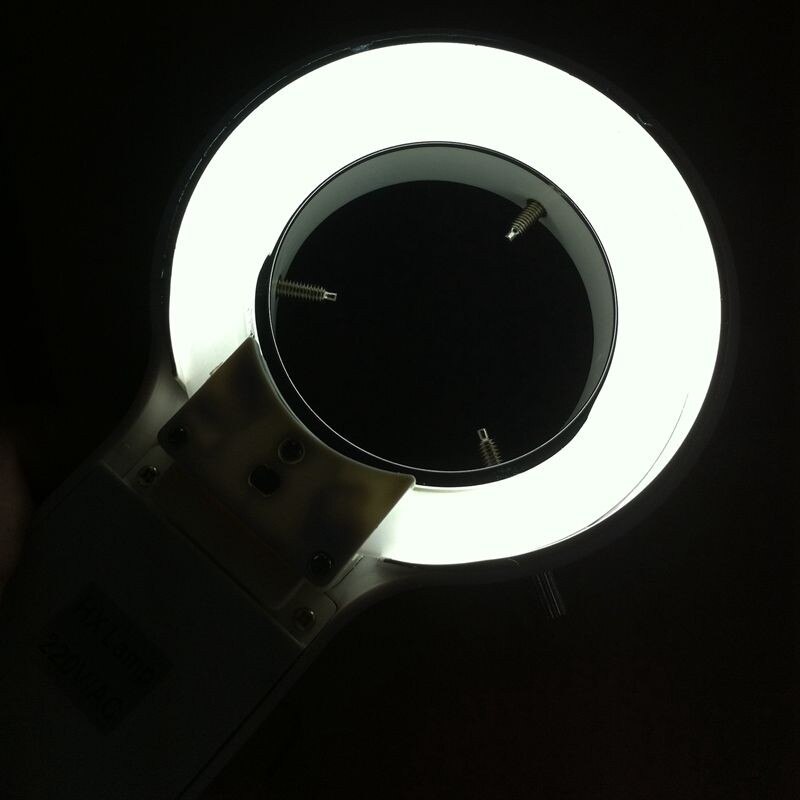 110V / 220V Stereo Microscope Top Light Fluorescent Ring Lamp White Soft lighting 64mm Inner Dia Microscopio Illuminators