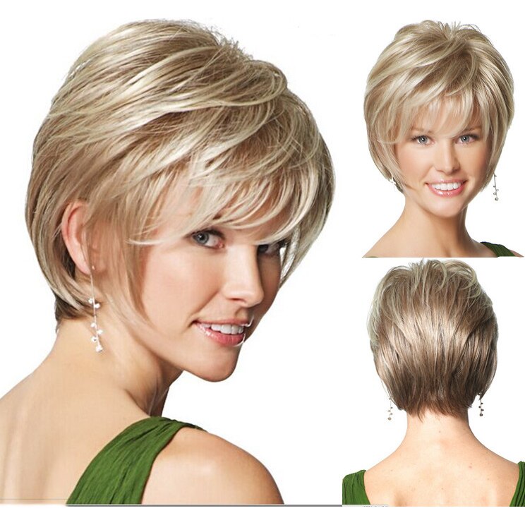 Peluca de cabello sintético para mujer, cabellera sintética lisa, resistente al calor, color marrón oscuro: 27T613