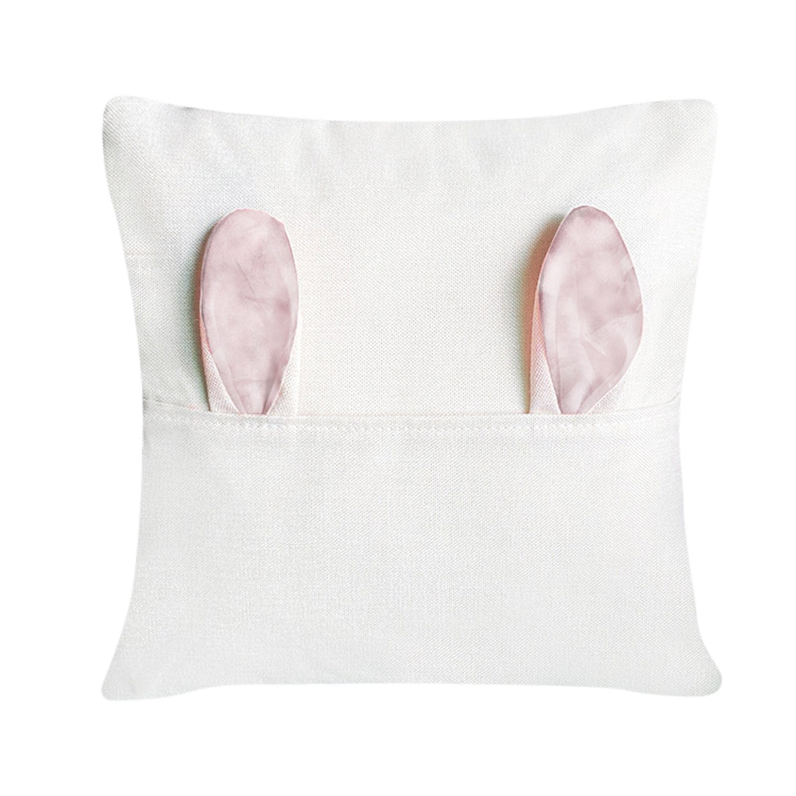 Pasen Leuke Bunny Kussensloop Familie Decoratie Kussenhoes Familie Kussensloop 40X40 Cm Kids Kinderkamer Decoratie: Pink 