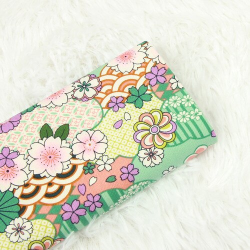 Tela de algodón 100% de 110x45cm de grosor, tejido con estampado de flores para manualidades, costura hecha a mano, retales, costura, decoración para ropa: Cotton Fabric 3