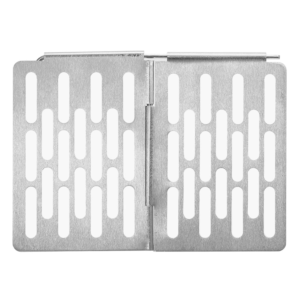Mini rostfritt stål fällbar grillkorg bärbar grillkorg galler galler picknick grill camping spis tillbehör