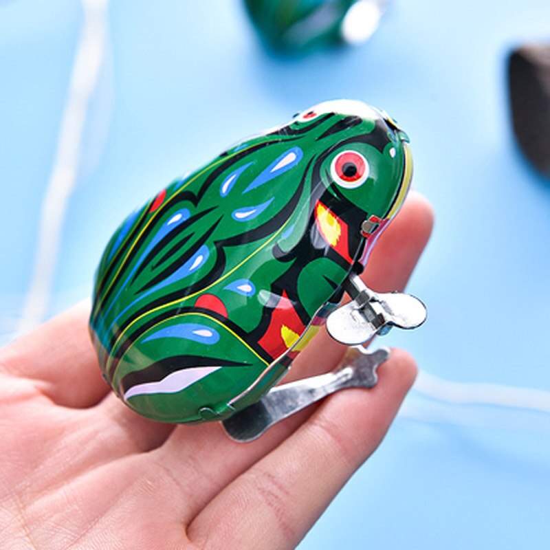 Jouet en étain à remonter, Jouet mécanique, poulet grenouille réservoir, jouets pour enfants De 2 à 4 ans