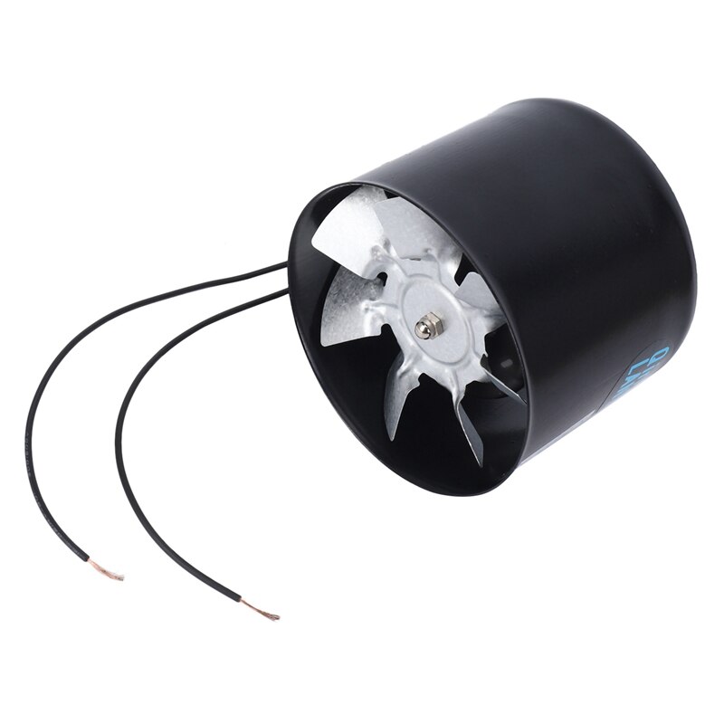4X 4 Inch Inline Duct Fan Air Ventilator Metal Pipe Ventilation Exhaust Fan Mini Extractor Bathroom Wall Fan Duct Fan