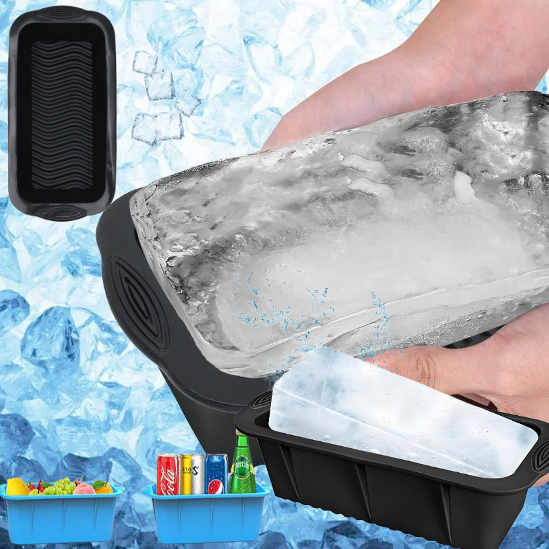 Moldes para cubitos de hielo de silicona Extra grandes, cubo de hielo para baño frío, fabricación de cubitos de hielo, moldes para hornear pasteles, nuevos moldes para cubitos de hielo, 1-10 Uds.